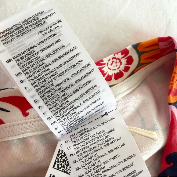 Adidas x FARM Rio NWT Slim Floral Shirt Dress Vivid Red Bliss Pink Small S - Picture 7 of 7